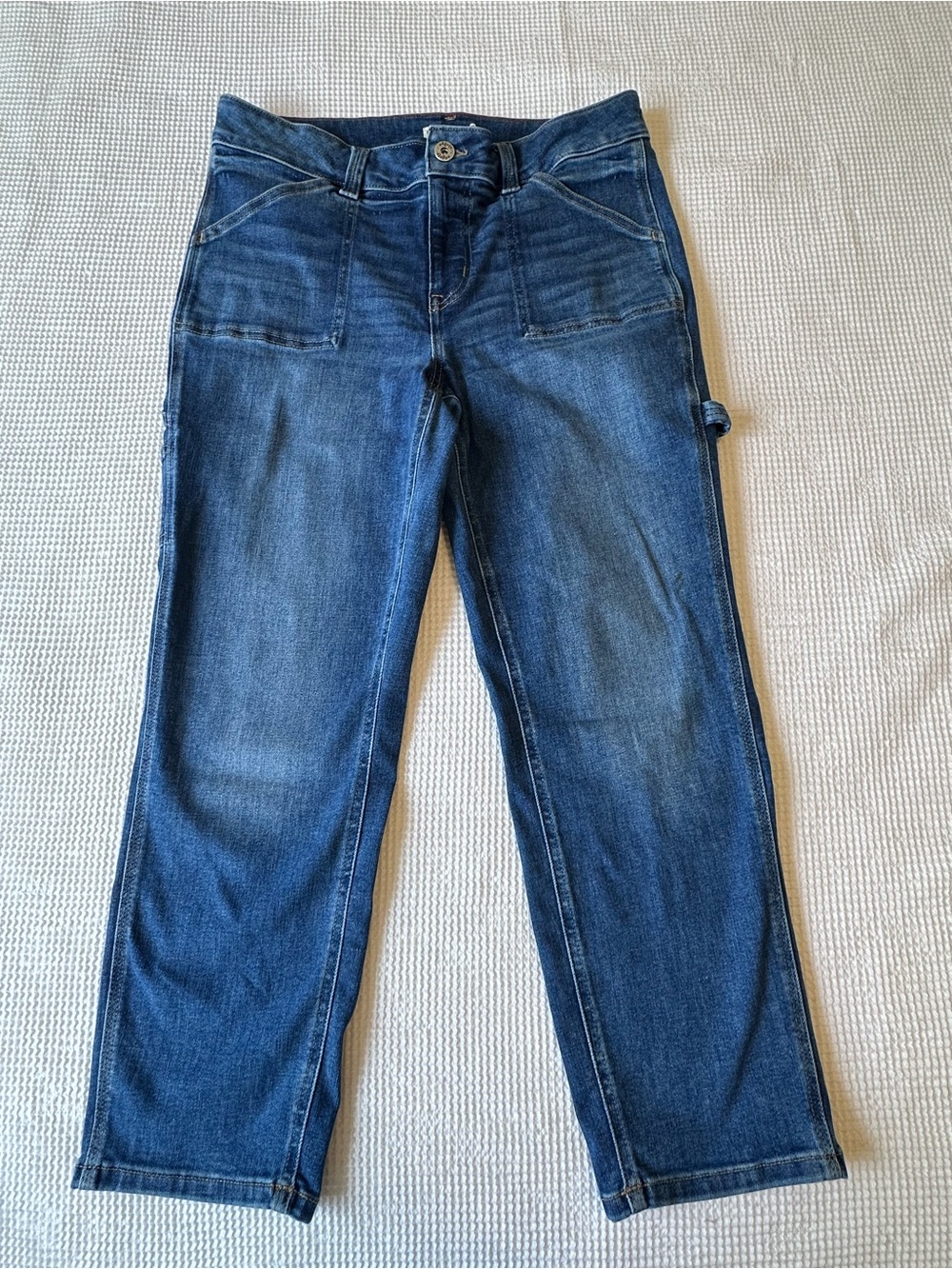 Edgely 14W Women's Blue Denim Carpenter Jeans - Versatile Everyday Style